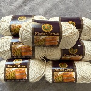 Lion Brand Kitchen 100 % Cotton Yarn           7 skeins